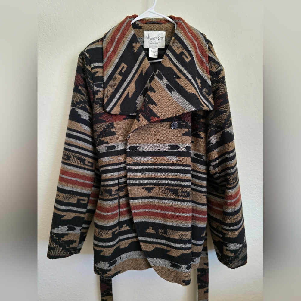 American Rag Pea Coat Southwestern Cowgirl Jacket Plus Sz 3x